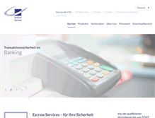 Tablet Screenshot of hanse-escrow.de